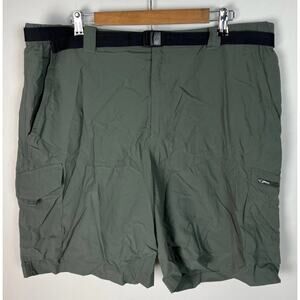 Columbia Omni Shade Sun Protection Shorts Mens 42 Green Hiking Fishing Cargo